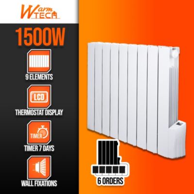 Radiateur inertie fluide 1500W 9 éléments - Warm Tech
