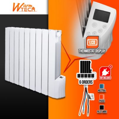 Radiateur inertie fluide 1500W 9 éléments - Warm Tech