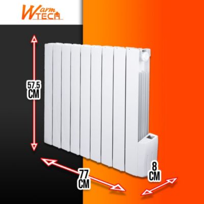 Radiateur inertie fluide 1500W 9 éléments - Warm Tech