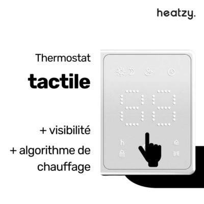 Radiateur inertie sèche 1000W Wifi pierre naturelle - Onyx Heatzy