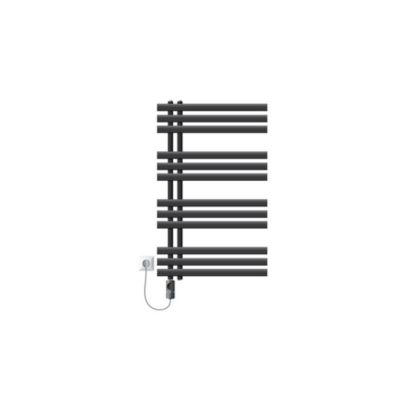 Radiateur Iron EM sèche-serviettes anthracite 60x100 cm élément chauffant 300W