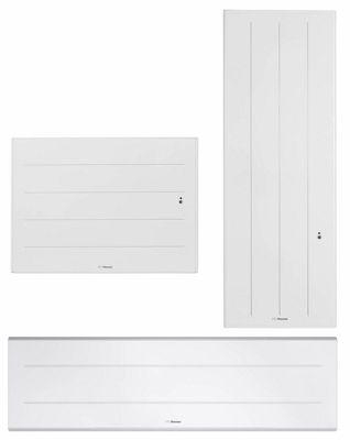 Radiateur électrique connecté OVATION 3 - Radiateur Ovation 3 - Blanc - Puissance 1250 W - Horizontal - Dimensions : 909 x 615 x