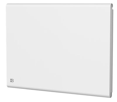 Radiateur électrique fixe double système de chauffe à inertie sèche céramique+film 1000W Bestherm FREYA horizontal blanc