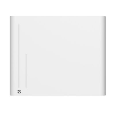 Radiateur électrique fixe à inertie sèche céramique 1000W BESTHERM ALBA horizontal blanc