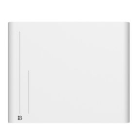 Radiateur électrique fixe à inertie sèche céramique 1000W BESTHERM ALBA horizontal blanc