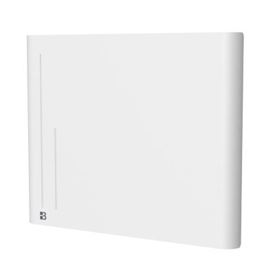 Radiateur électrique fixe à inertie sèche céramique 1000W BESTHERM ALBA horizontal blanc
