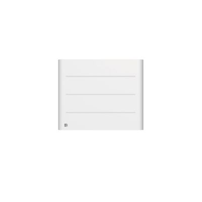 Radiateur électrique fixe à inertie sèche céramique 1000W BESTHERM TANIN horizontal blanc