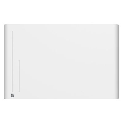 Radiateur électrique fixe à inertie sèche céramique 1500W BESTHERM ALBA horizontal blanc