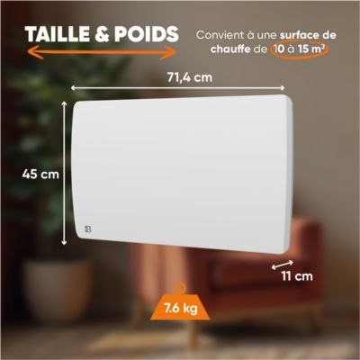 Radiateur électrique fixe à inertie sèche céramique 1500W BESTHERM ARIA — free download