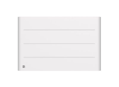 Radiateur électrique fixe à inertie sèche céramique 1500W BESTHERM TANIN horizontal blanc