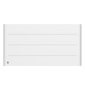Radiateur électrique fixe à inertie sèche céramique 2000W BESTHERM TANIN horizontal blanc