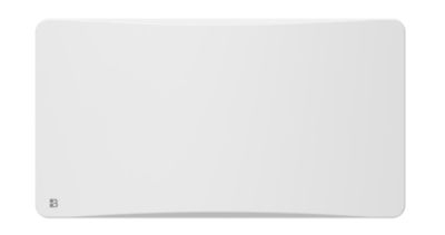 Radiateur électrique fixe à inertie sèche fonte + film avec thermostat interchangeable 1500W BESTHERM ALMEA horizontal blanc