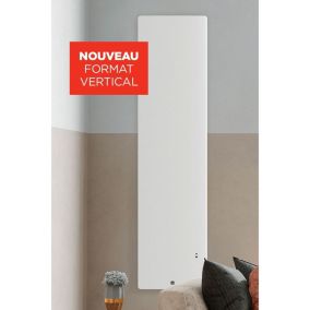 Radiateur électrique INGENIO 4 1000W vertical intelligent blanc mat - THERMOR - 429353