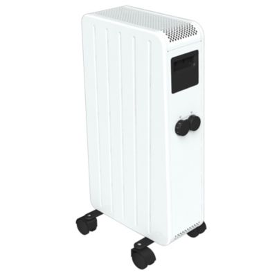 Radiateur mobile à inertie sèche GoodHome Mullae blanc 1500W