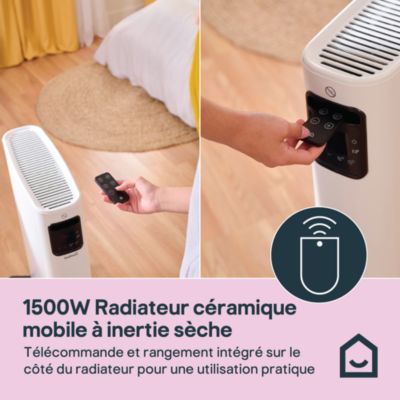 Radiateur mobile à inertie sèche GoodHome 1500W