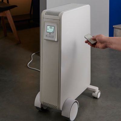 Radiateur mobile à inertie sèche GoodHome Hoerta blanc 2000W