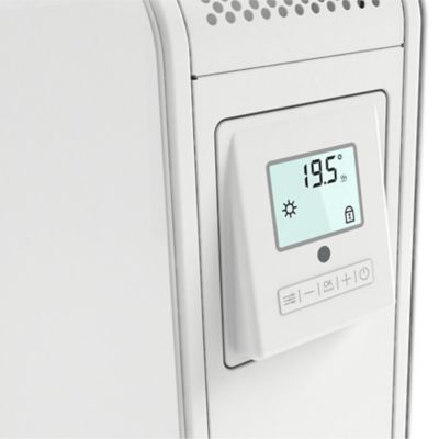 Radiateur mobile à inertie sèche GoodHome Hoerta blanc 2500W