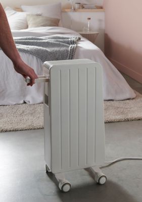 Radiateur mobile à inertie sèche GoodHome Mullae blanc 1500W