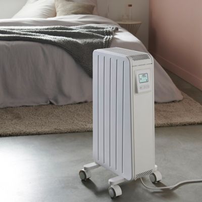 Radiateur mobile à inertie sèche GoodHome Mullae blanc 1500W
