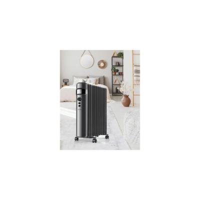 Radiateur mobile bain d'huile 2500W Thermostat Réglable Minuterie SUPRA
