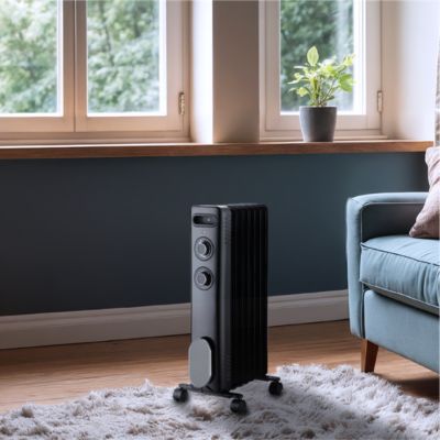 Radiateur mobile bain d'huile THOMSON CALISTA 2000W noir