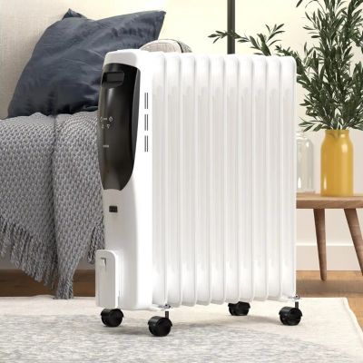 Radiateur mobile digital à inertie fluide LORENT 11 éléments 2500W - ROINTE - LRTCFN2500