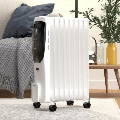Radiateur mobile digital à inertie fluide LORENT 9 éléments 2000W - ROINTE - LRTCFN2000