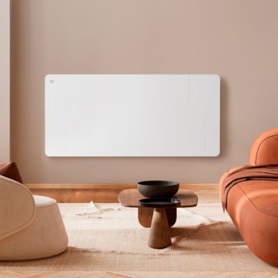 Radiateur Mural WiFi Connecté 2000W Double Cœur de Chauffe Inertie Sèche Céramique et Film IP24 Programable 15-20m2 CIARRA