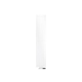 Radiateur Plat Design Stella Non Électrique - 260 x 1400 mm - Blanc - Connexion Central - avec Garniture de Raccordement Mural