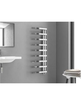 Radiateur sèche-serviette vertical DESIGN 2 en chrome-79,5 x16,8 x50 cm-50 -502 W---50