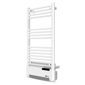 Radiateur sèche serviettes avec fluide 500W + soufflerie 1000W - Warmtech