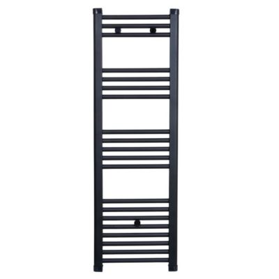 Radiateur sèche-serviettes eau chaude CODA 120 x 40 cm noir mat