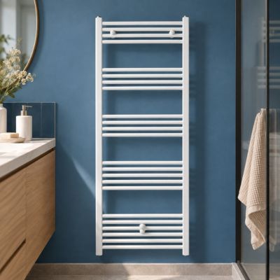 Radiateur sèche-serviettes eau chaude CODA 120 x 60 cm blanc