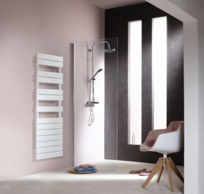 Radiateur sèche serviettes à eau chaude FASSANE SPA symétrique blanc 1019W chauffage central ACOVA FAS 185 060