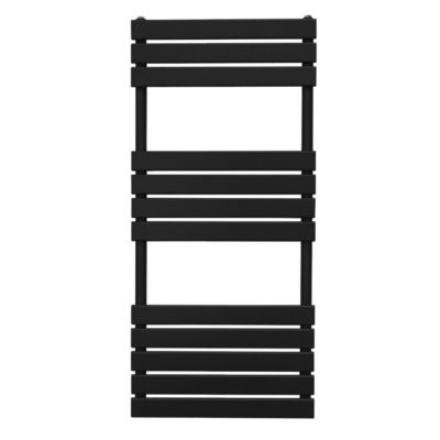 Radiateur Sèche Serviettes à Panneau Plat   1200mm x 500mm   Noir