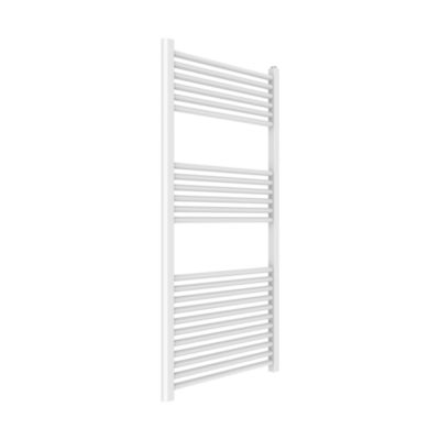 Radiateur Sèche-Serviettes Pour Salle De Bains 60X120 En Acier Blanc Avec 23 Tubes