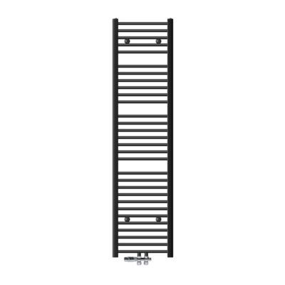 Radiateur Salle de Bain 400x1800 mm Anthracite courbe Raccord Central au Bas