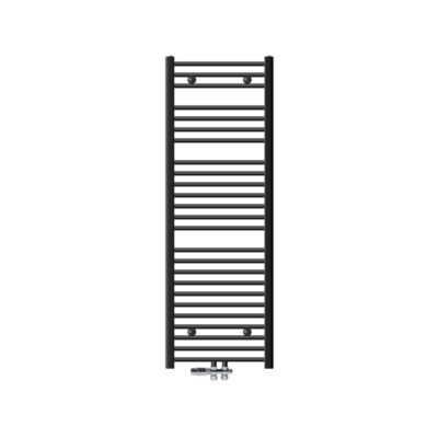 Radiateur Salle de Bain 500x1500 mm Anthracite courbe Raccord Central au Bas