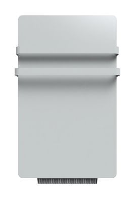 EEUK Radiateur seche Serviette Electrique Salle de Bain soufflant Mural  avec LED Switch Aluminium Chaud Porte-Serviettes avec 7 Bars Ronde Salle de