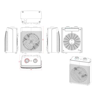 Radiateur soufflant 2000W 2 positions Nilaveli