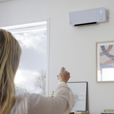 Radiateur soufflant Design PTC GoodHome affichage à LED 2000W