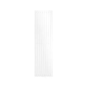 Radiateur Stella Non Électrique - 480 x 1800 mm - Blanc - Connexion Central - sans Kit de Raccordement - Design Panneau Plat