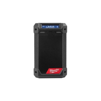 Radio chargeur Milwaukee M12 RCDAB+ 12V DAB+ Bluetooth avec adaptateur 230V