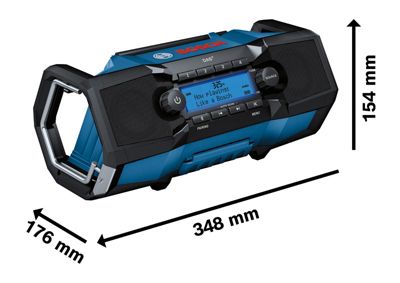 Radio de chantier sans fil numérique portable Bosch GPB 18V 2SC