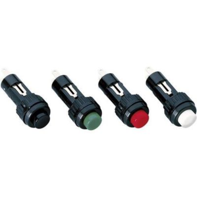 RAFI 110107011.0104 Bouton-poussoir à rappel 24 V DC/AC 0,1 A, montage ...
