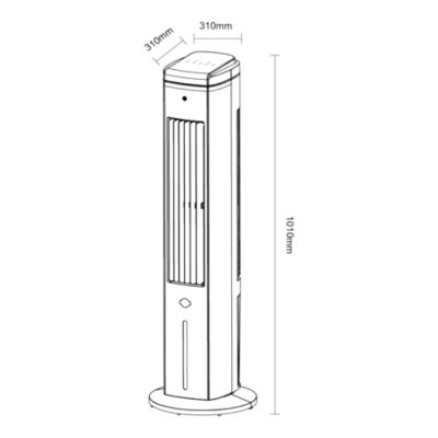 Rafraichisseur d'air 36W 5L GoodHome