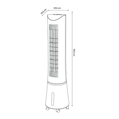 Rafraichisseur d'air colonne GoodHome 45W