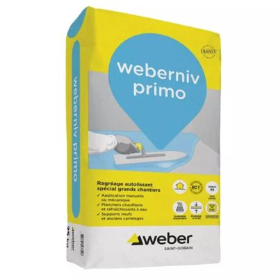 Ragréage autolissant WEBERNIV PRIMO - sac 25 kg - WEBER