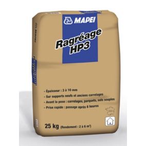 Ragréage HP3 25kg Mapei sur supports neufs et anciens