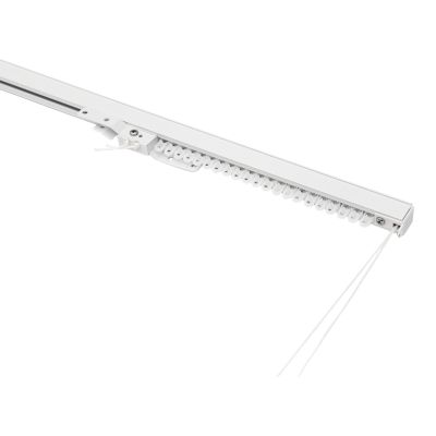 Easydeco Rail Extensible à Cordon Pour Rideaux 120-210 Cm - Montage Plafond Ou Mur